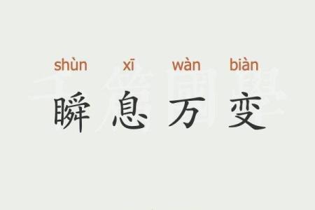 瞬息万变什么生肖(瞬息万变这个成语的意思是什么)