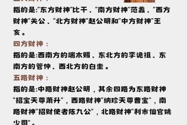 今天的财神方位