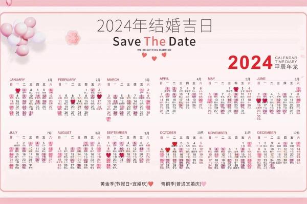 结婚嫁娶择日大全2024年
