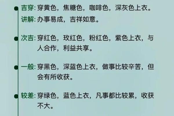 五行穿衣每日分享今天穿什么颜色2025年4月11日