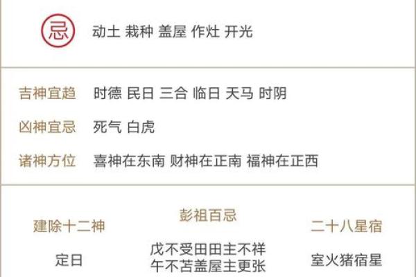 2025年的黄道吉日查询