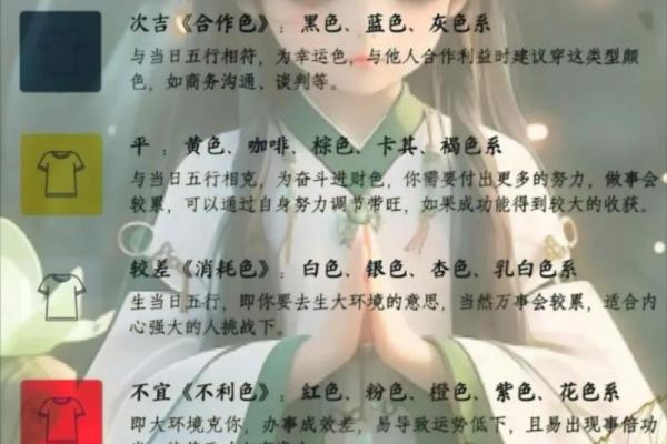 每日穿衣搭配五行2025年4月14日