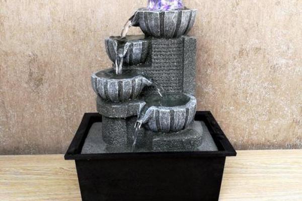 风水摆件：树脂流水喷泉是什么样的-