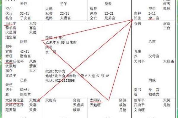 紫薇斗数流年命盘