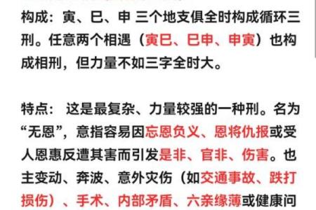 八字算命中十二地支相刑的详解