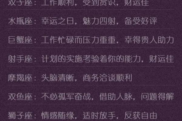 十二星座的今日和明日运势如何 十二星座的今日和明日运势如何