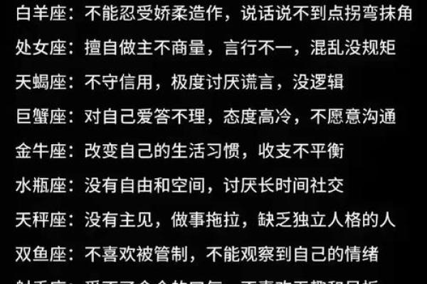 十二星座男生反感女生吗