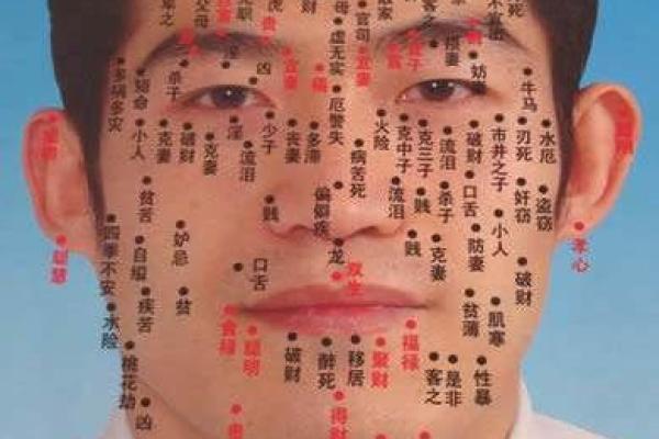 男人面相痣算命图解大全