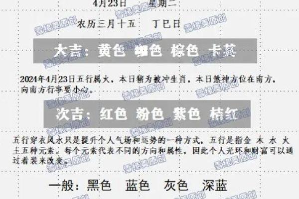 每日五行穿衣指南2025年4月27日 每日五行穿衣指南2025年4月27日