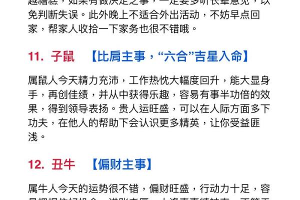 2025年4月19日生肖运势分析