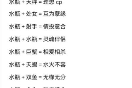 巨蟹座男水瓶女(巨蟹座男水瓶女配对指数是多少)