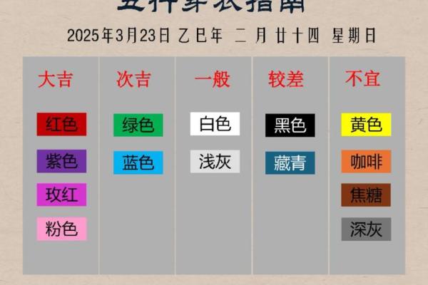 2025年3月3日今日五行穿衣颜色大吉 2025年3月3日今日五行穿衣颜色大吉