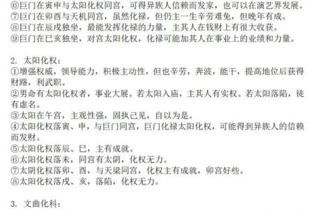 紫薇斗数入门术语