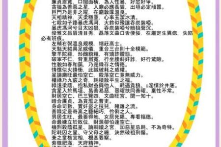 天机紫薇斗数长相