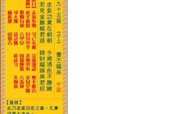 观音灵签第98签解签