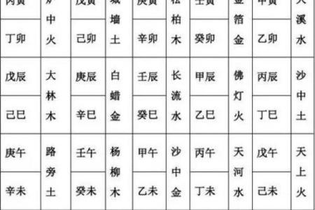 八字预测六十甲子旺运秘法，对照自查，简单易行
