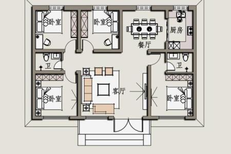 自建房风水更好的房子图不要柱子