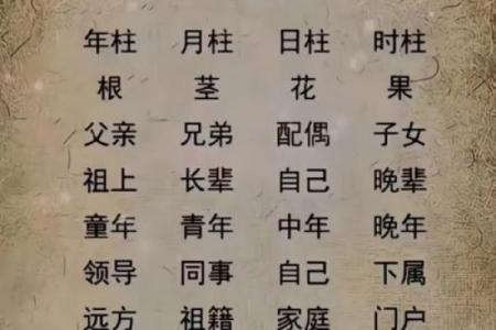 排四柱八字