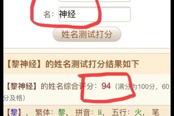 取名打分免费测试软件下载