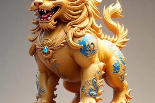 摆放狮子在大门风水起到招财作用