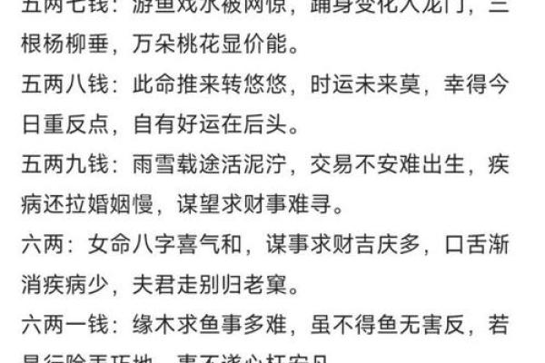 女命称骨算命白话解释上篇