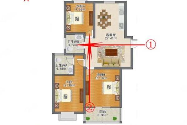 主卧开门看见卫生间门不利风水布局