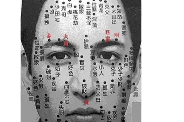 面相黑痣算命图解