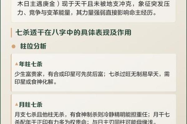 女性命理中如果八字中七杀和两头出现这代表什么意义